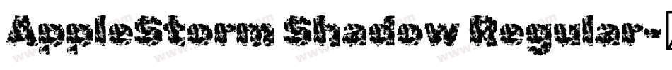 AppleStorm Shadow Regular字体转换